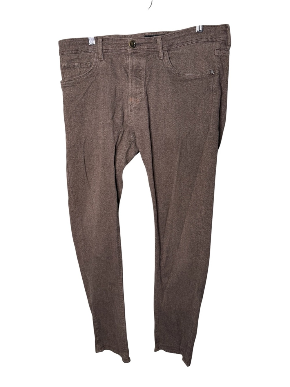 Massimo Dutti Brown 32 Slim Fit Casual Pants